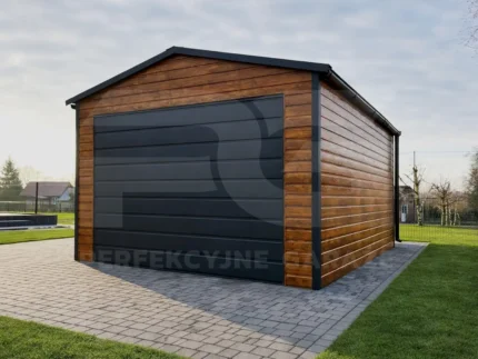 Garaż blaszany 3 x 4.5 Premium, dach dwuspadowy Garaż blaszany 3.5 x 5 Premium