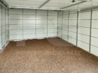 Garaż blaszany 4 x 5 Premium ocieplony widok od środka