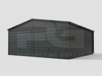 Garaż blaszany 6 x 6 Premium grafit