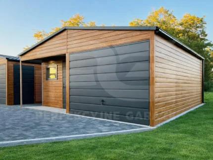 Korzyści z posiadania garażu blaszanego Garaże blaszane kujawsko-pomorskie Garaż blaszany 6 x 6 Premium z wnęką