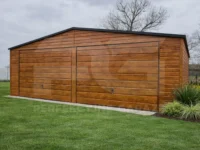 Garaż blaszany 7 x 5 Premium zdjęcie główne widok z przodu