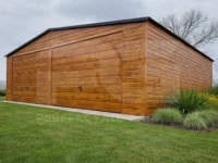 Garaż blaszany 7 x 5 Premium widok z przodu