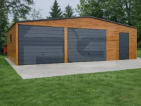 Garaż blaszany 9 x 5 Premium od frontu