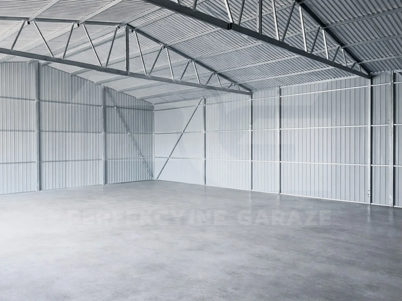 Wybór odpowiedniego rozmiaru garażu blaszanego Hala magazynowa 12 × 10 Premium wnętrze