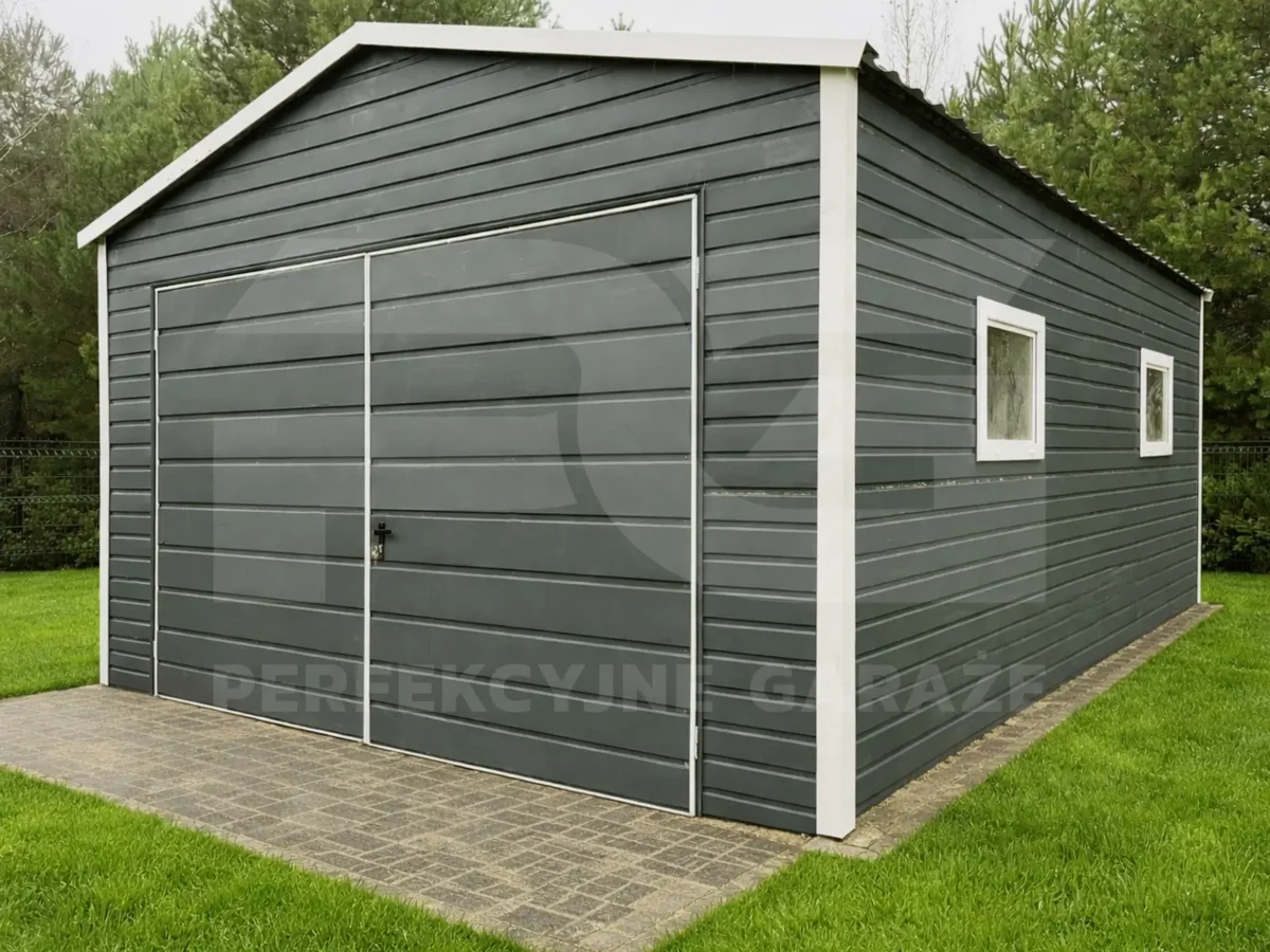 Kolory okien garażowych okna białe