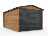 Garaż blaszany 3 × 6 Premium, dach dwuspadowy