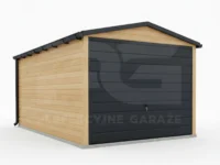 Garaż blaszany 3 × 6 Premium, dach dwuspadowy winchester