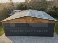 Garaż blaszany dwuspadowy 6 x 5 Premium z góry