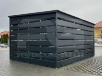 Wiata śmietnikowa 4×4 widok z tyłu