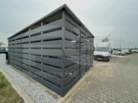 Wiata śmietnikowa 5 × 4 widok boczny