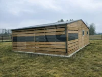 Garaż blaszany Premium 9 x 6 z pomieszczeniem gospodarczym